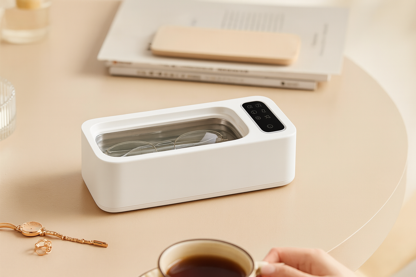 Nettoyeur Ultrason – Bijoux, lunettes, montres propres en 3 minutes ⏱️