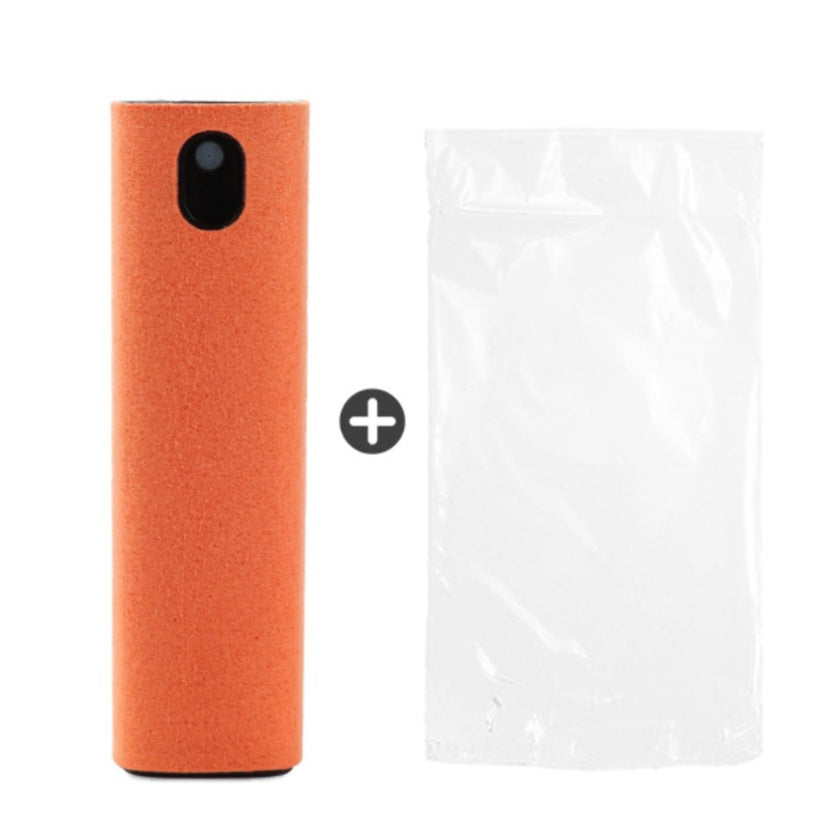 Spray nettoyant pour écran 2 en 1 - Microfibre intégrée & rechargeable