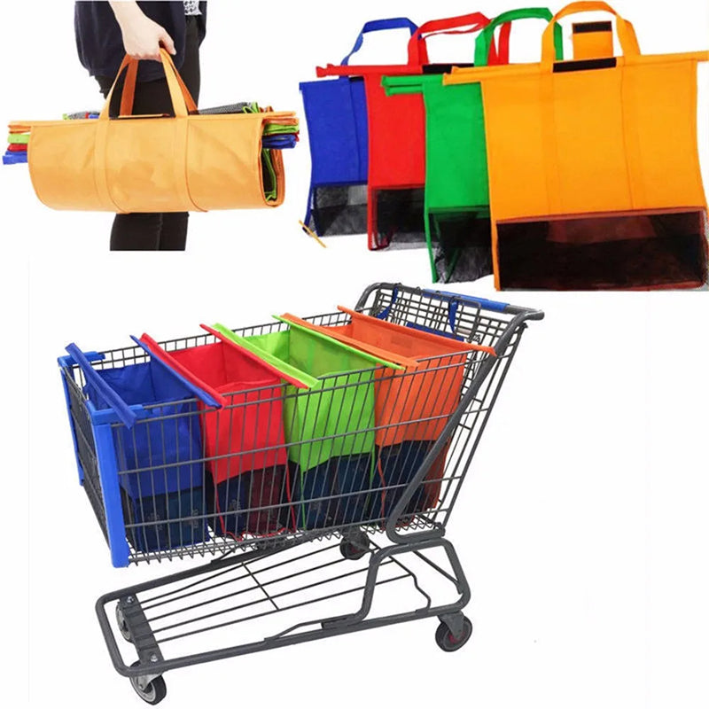 🛒 Sacs cabas de course x4 dont 1 Isotherme - Triez vos courses en toute simplicité